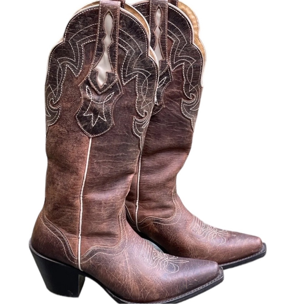 J.B DILLON Gorgeous Goat Leather Cowboy Boots Nashville SZ 7